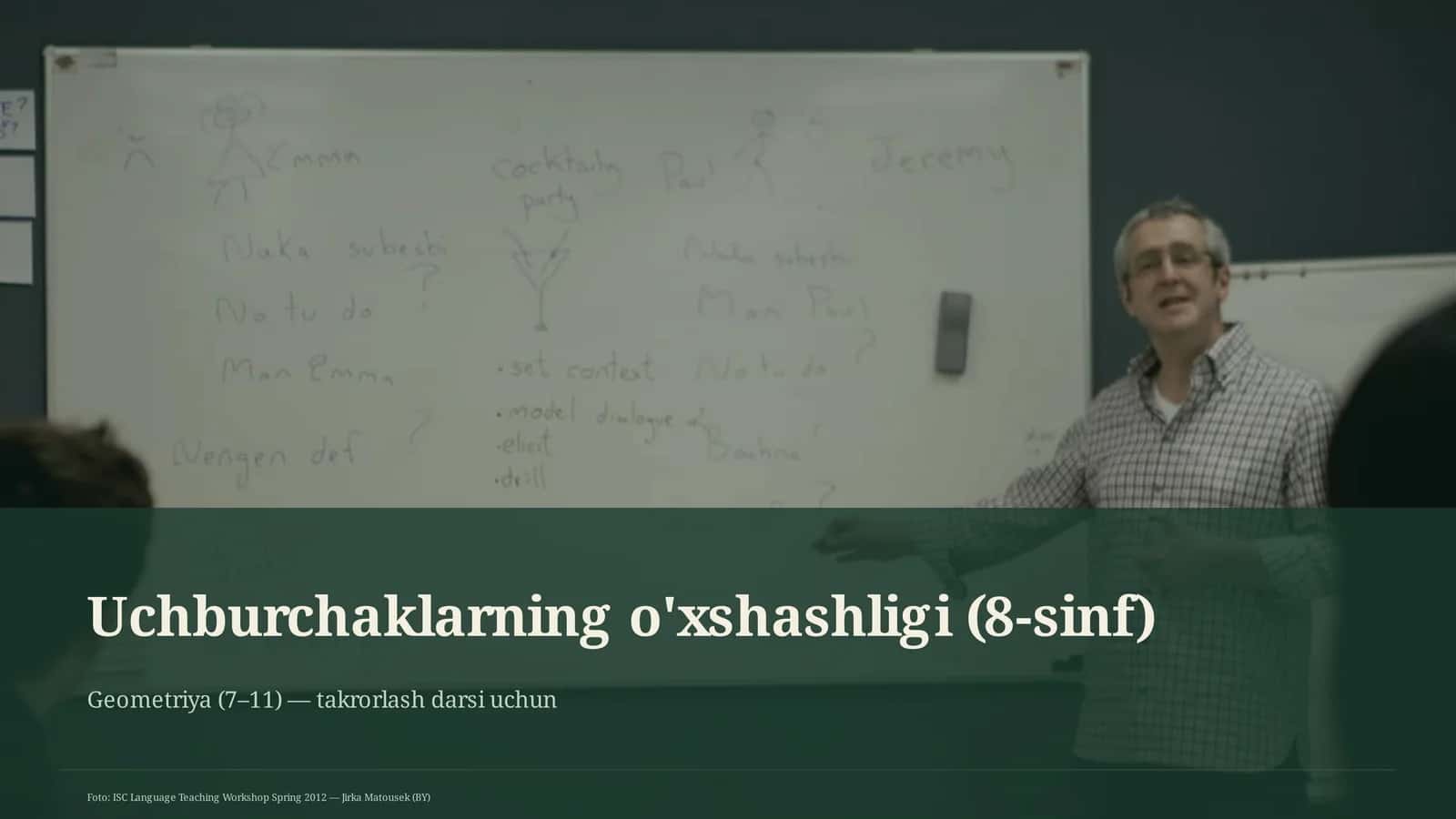 Uchburchaklarning o'xshashligi (8-sinf) 1