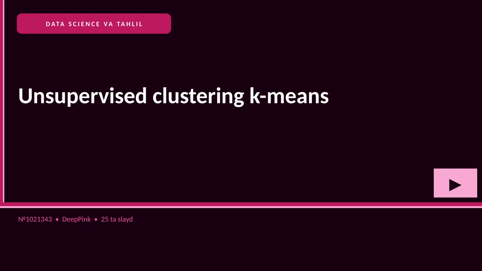 DATA SCIENCE VA TAHLIL 1