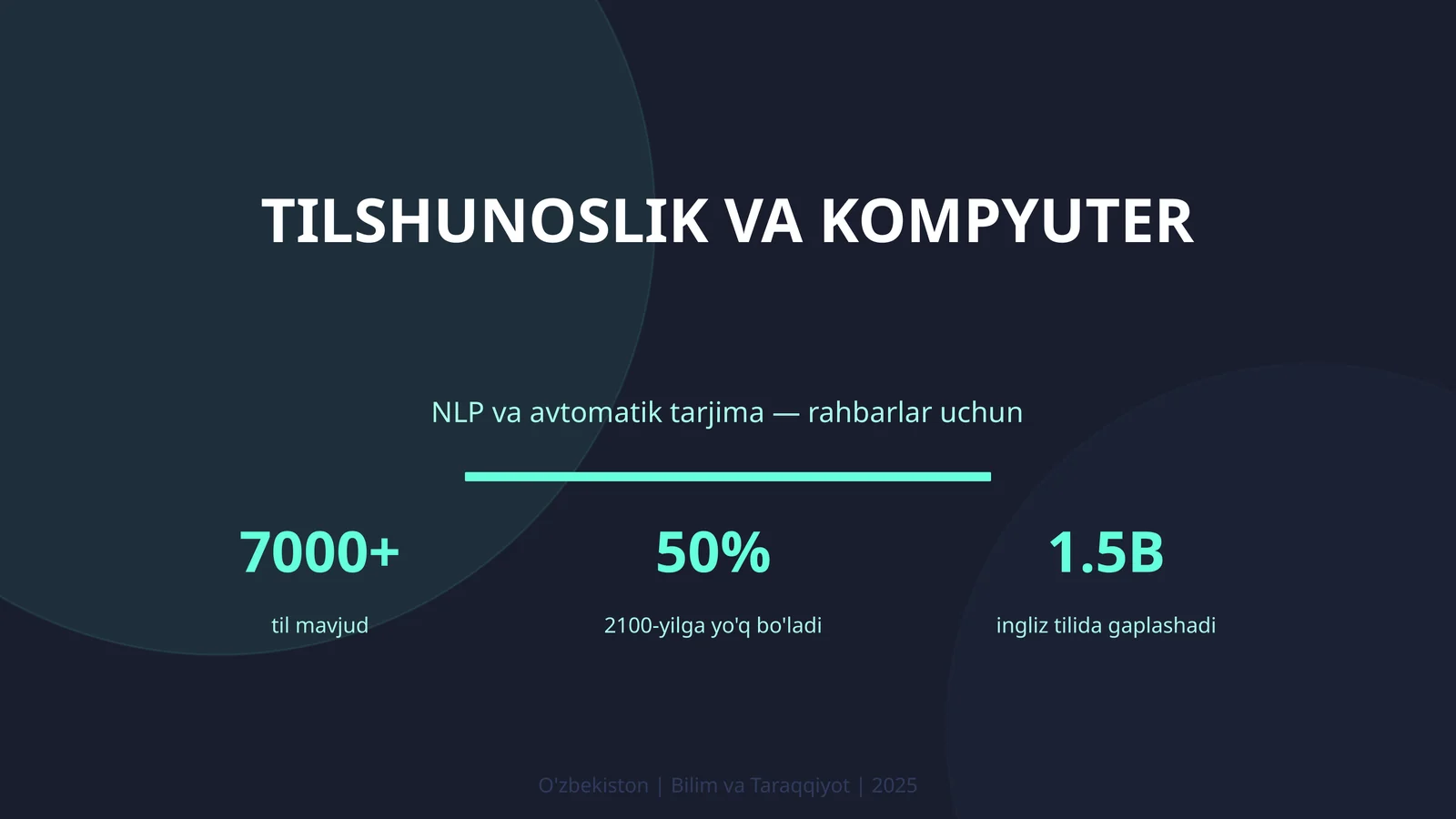 Tilshunoslik va kompyuter 1