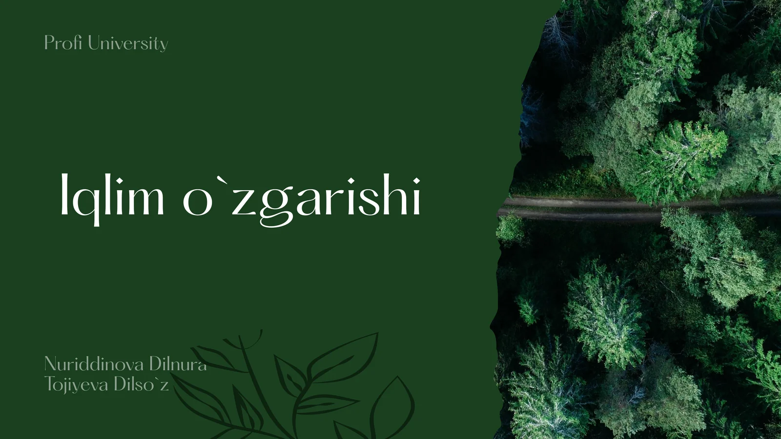Iqlim o’zgarishi 1