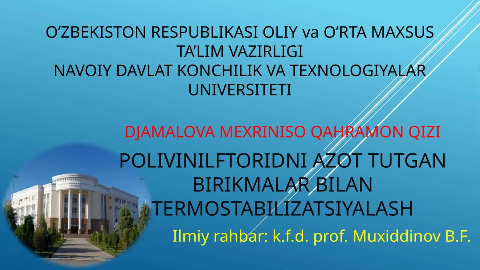 DJAMALOVA MEXRINISO QAHRAMON QIZI 1