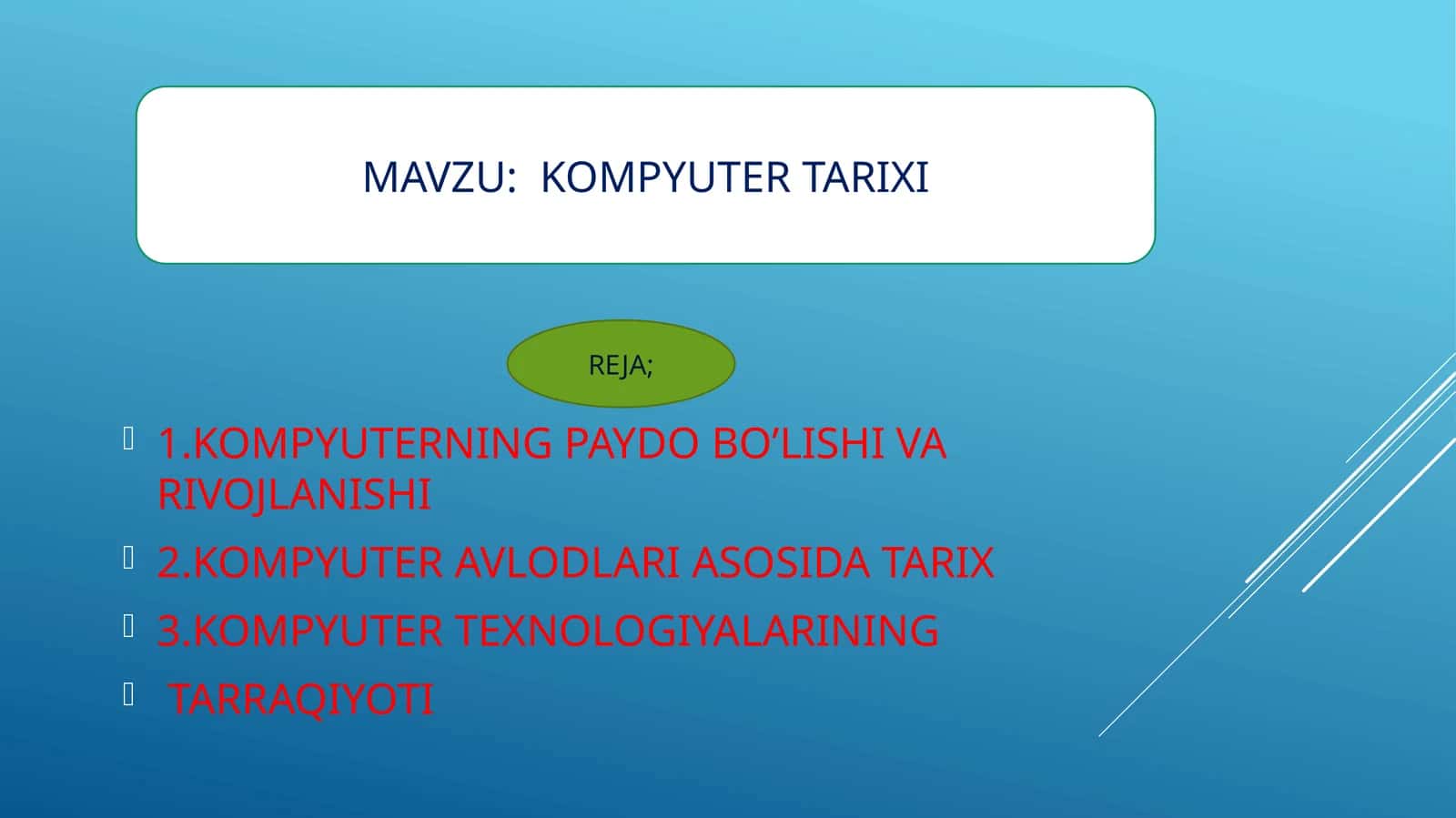 KOMPYUTER TARIXI 1