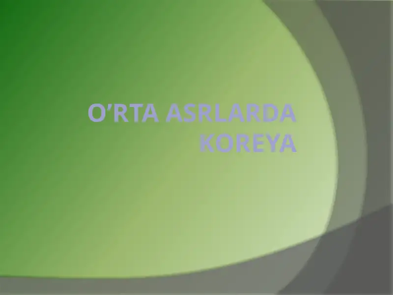 Koreya tarixidagi uch qirollik davri 1