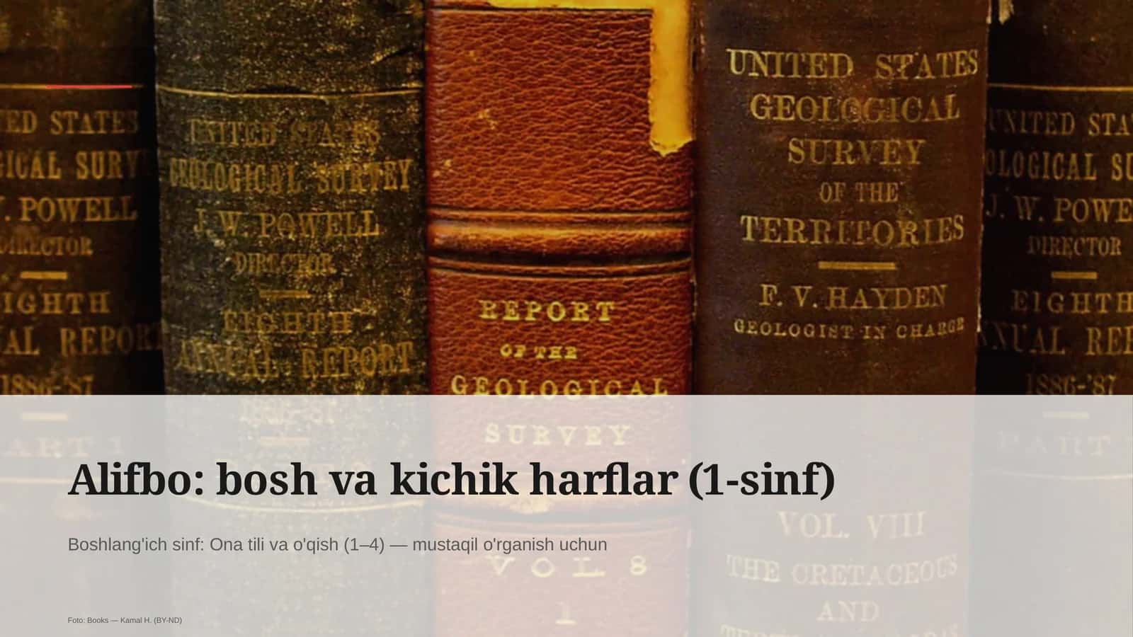 Alifbo: bosh va kichik harflar (1-sinf) 1