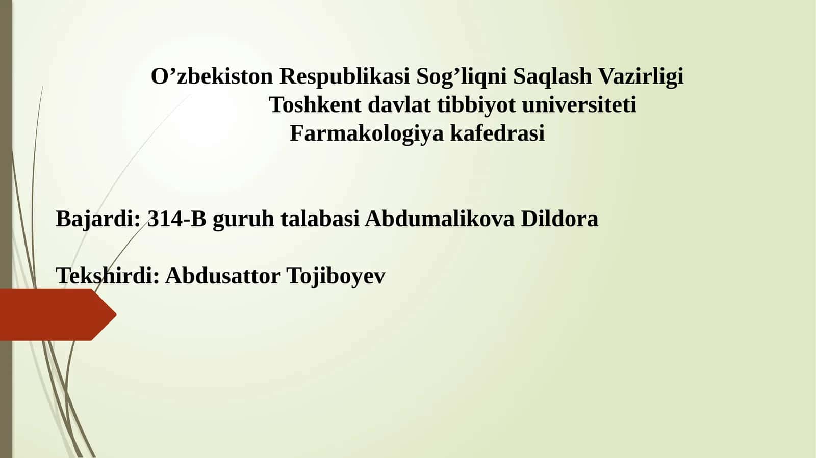 Farmakologiya fanidan darslik 1