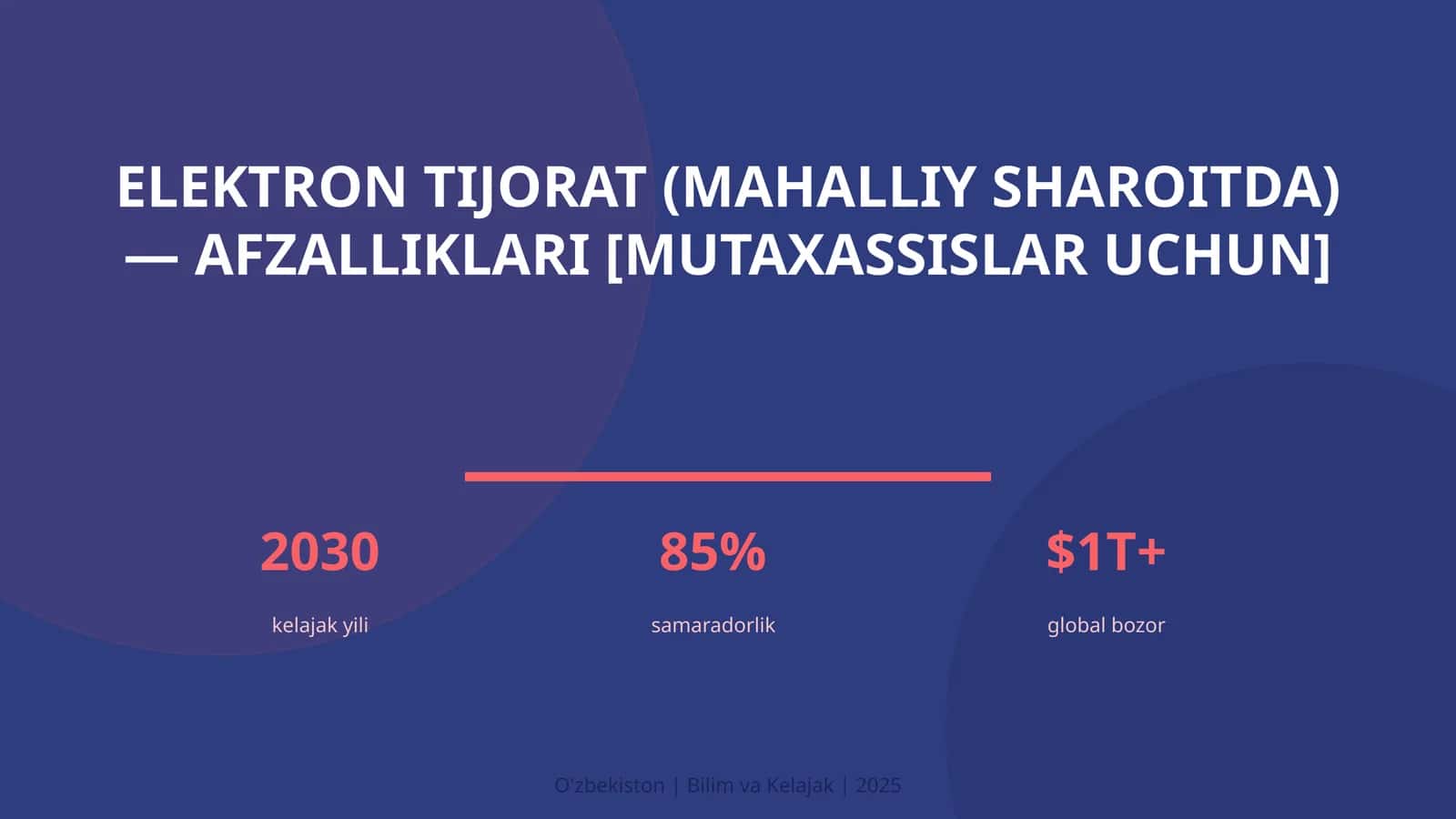 Elektron tijorat (mahalliy sharoitda) — afzalliklari [mutaxassislar uchun] 1