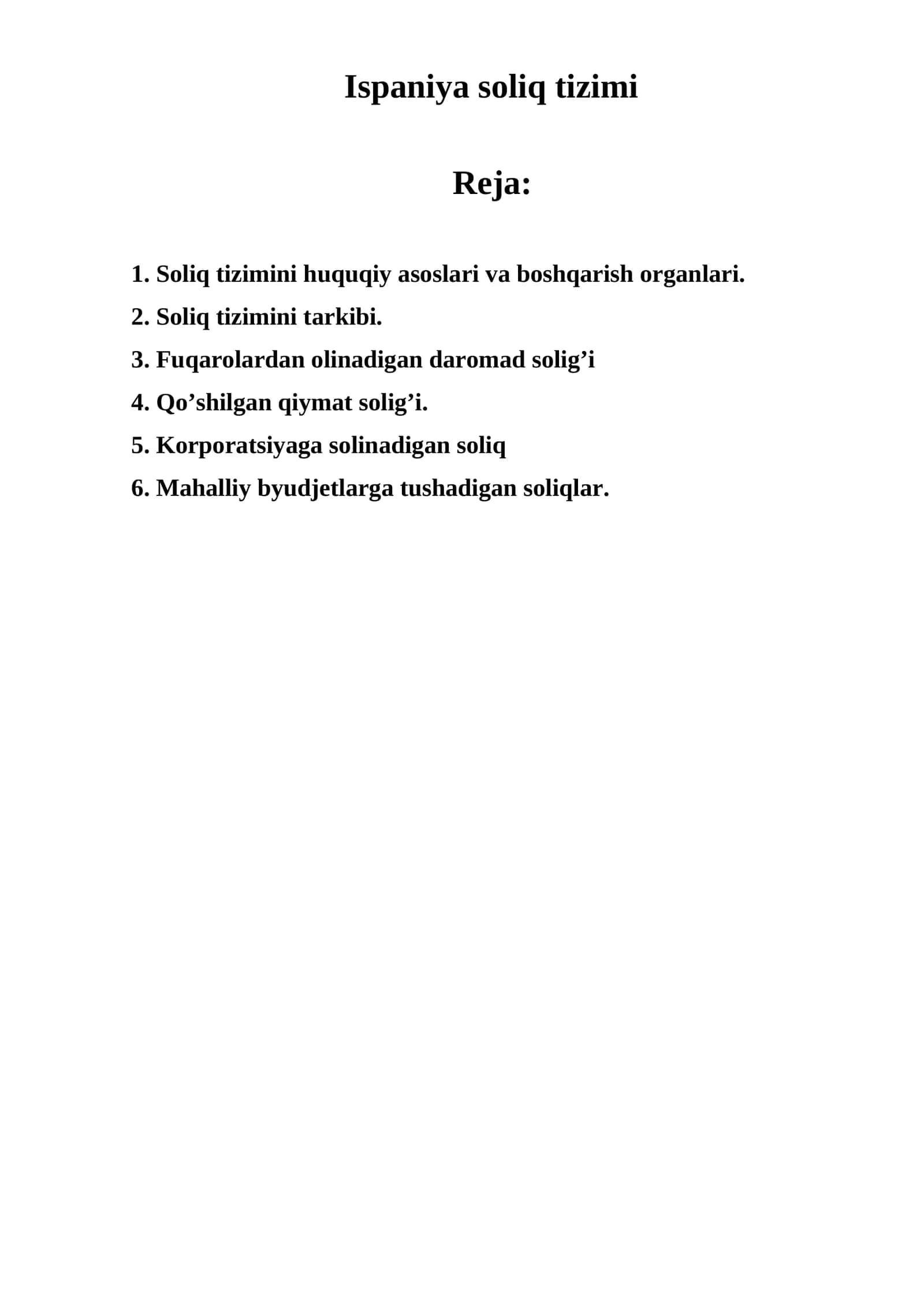 Ispаniya soliq tizimi 1