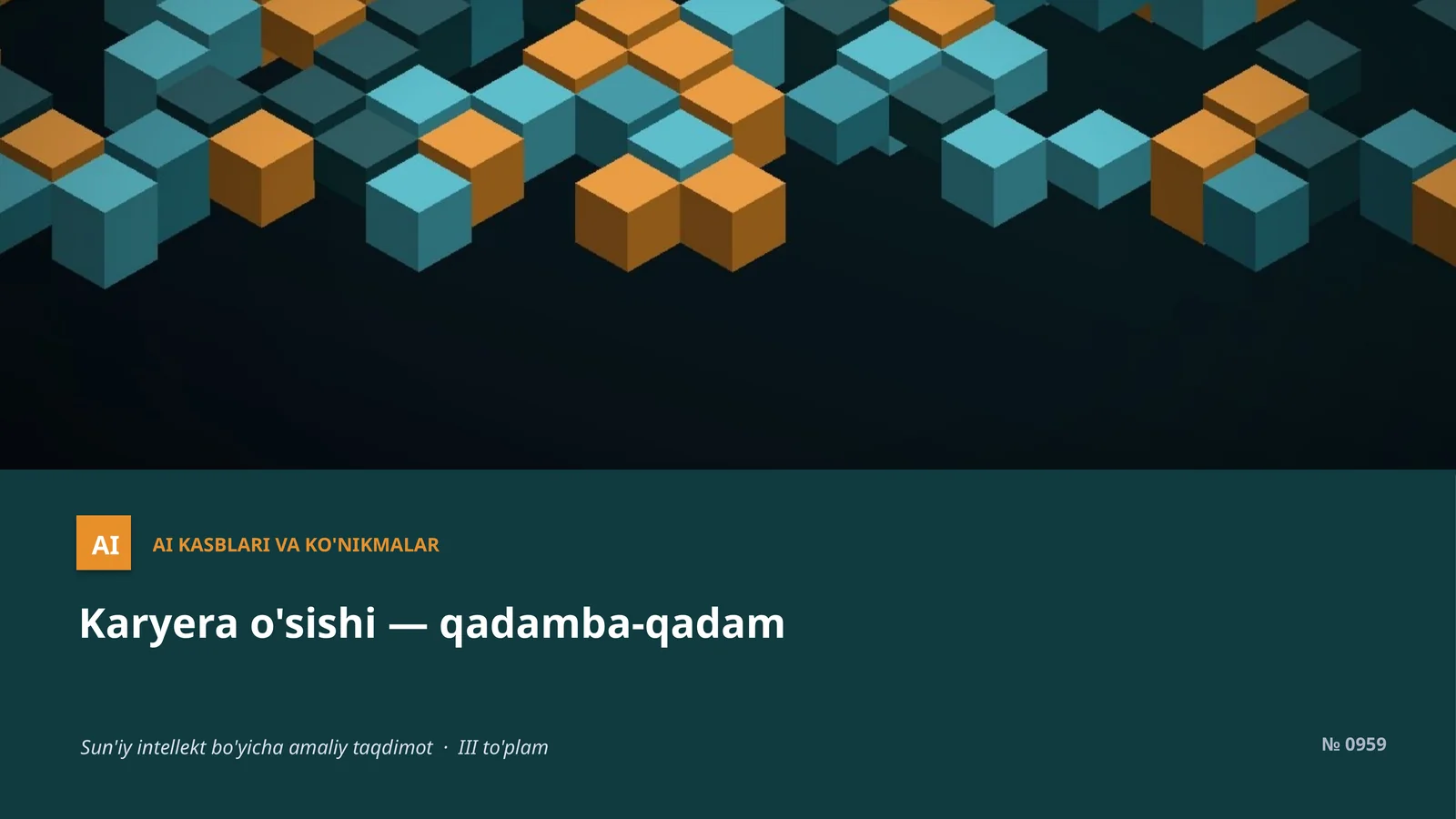AI KASBLARI VA KO'NIKMALAR 1