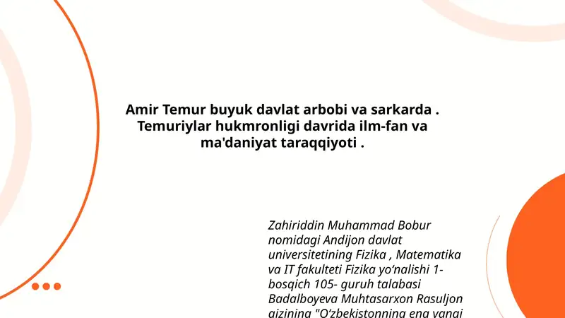 Oʻzbekistonning eng yangi tarixi 1