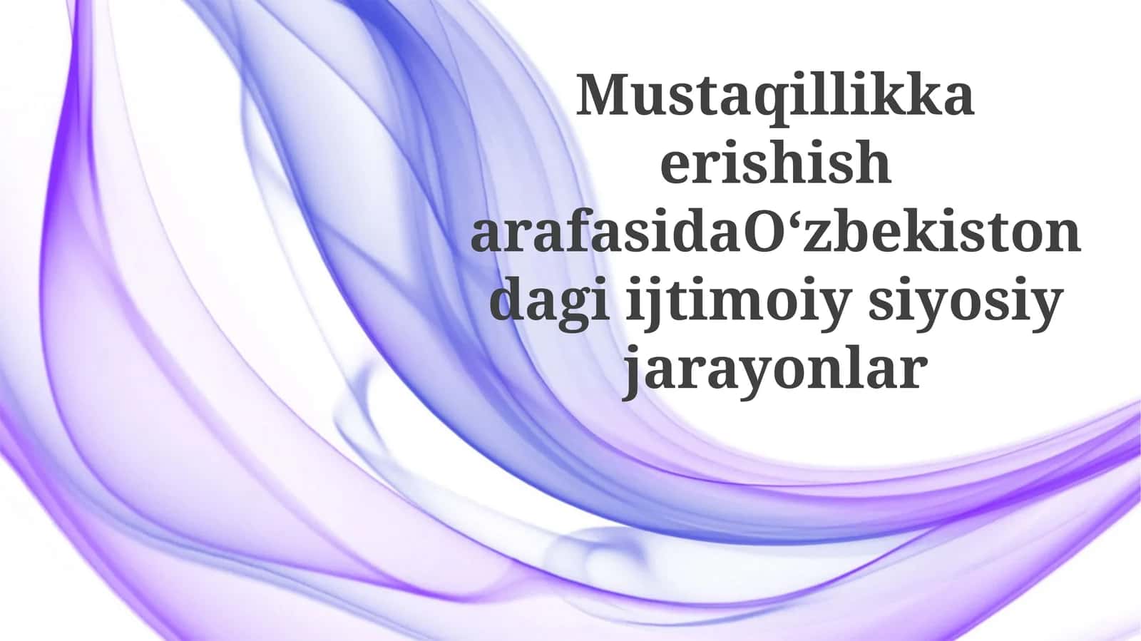 Mustaqillik Arafasida O'zbekistonning Ijtimoiy Hayoti 1