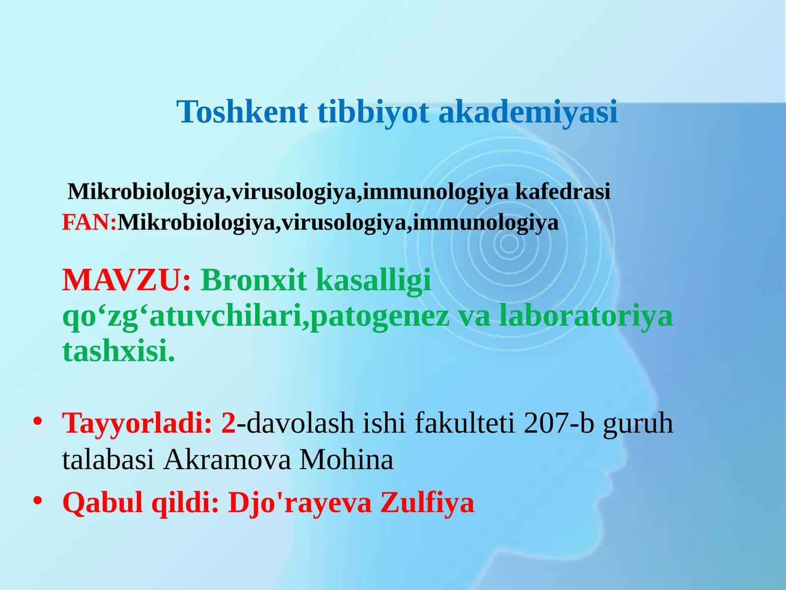 Bronxit kasalligi qo‘zg‘atuvchilari, patogenez va laboratoriya tashxisi 1
