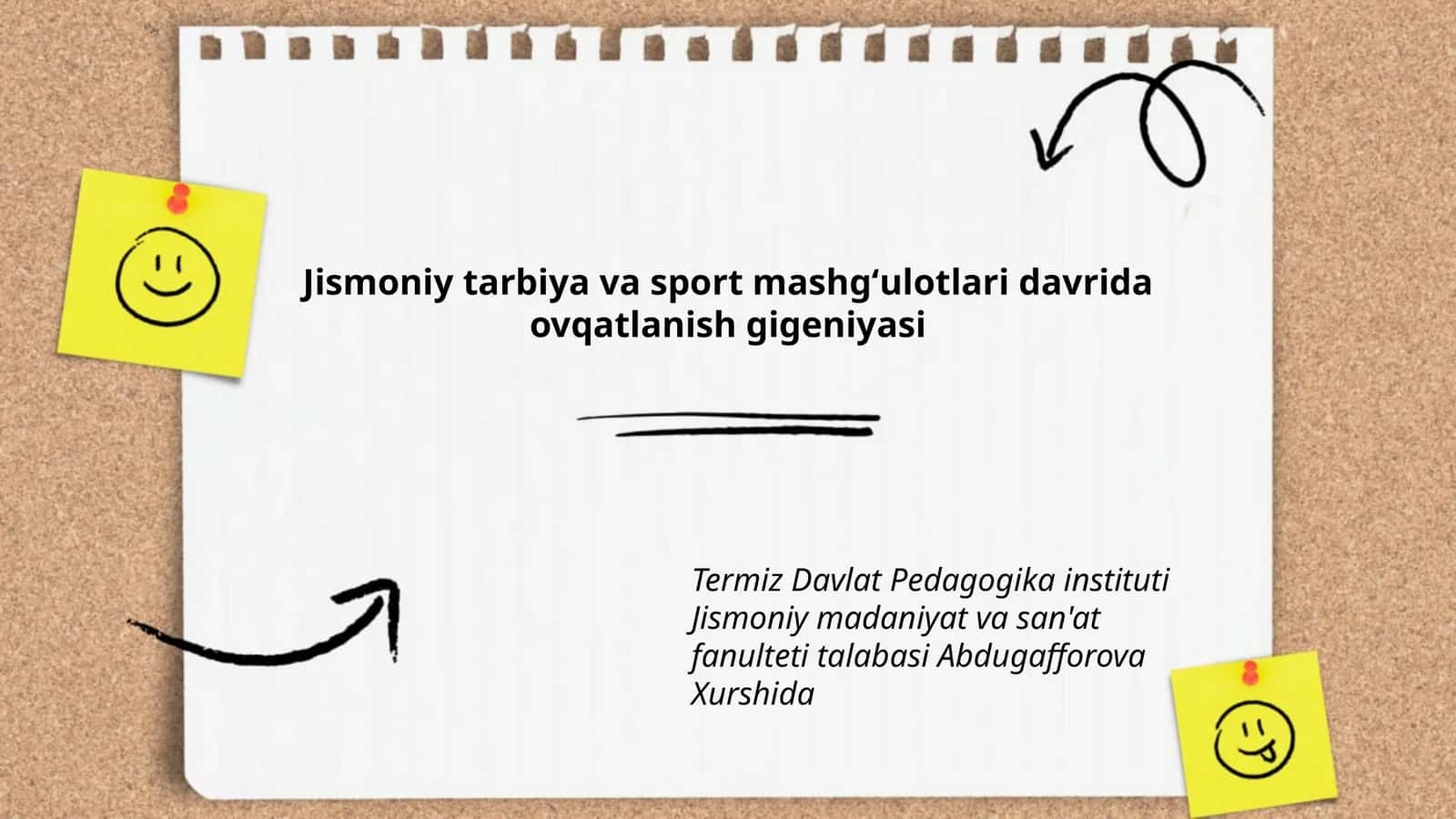 Jismoniy tarbiya va sport mashgʻulotlari davrida ovqatlanish gigeniyasi 1