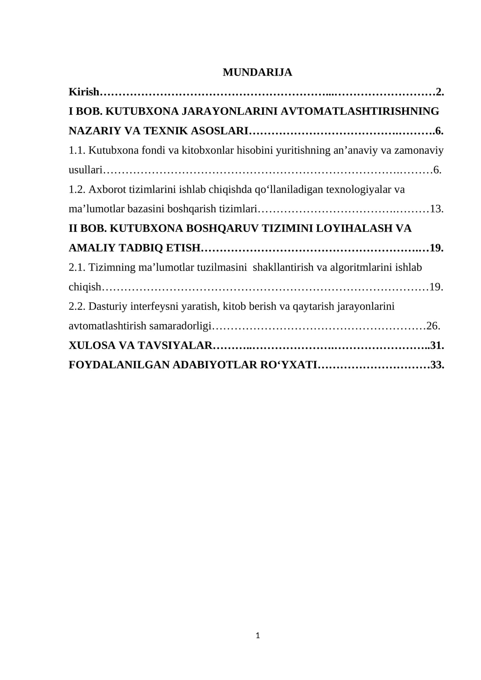 KUTUBXONA JARAYONLARINI AVTOMATLASHTIRISHNING NAZARIY VA TEXNIK ASOSLARI 1