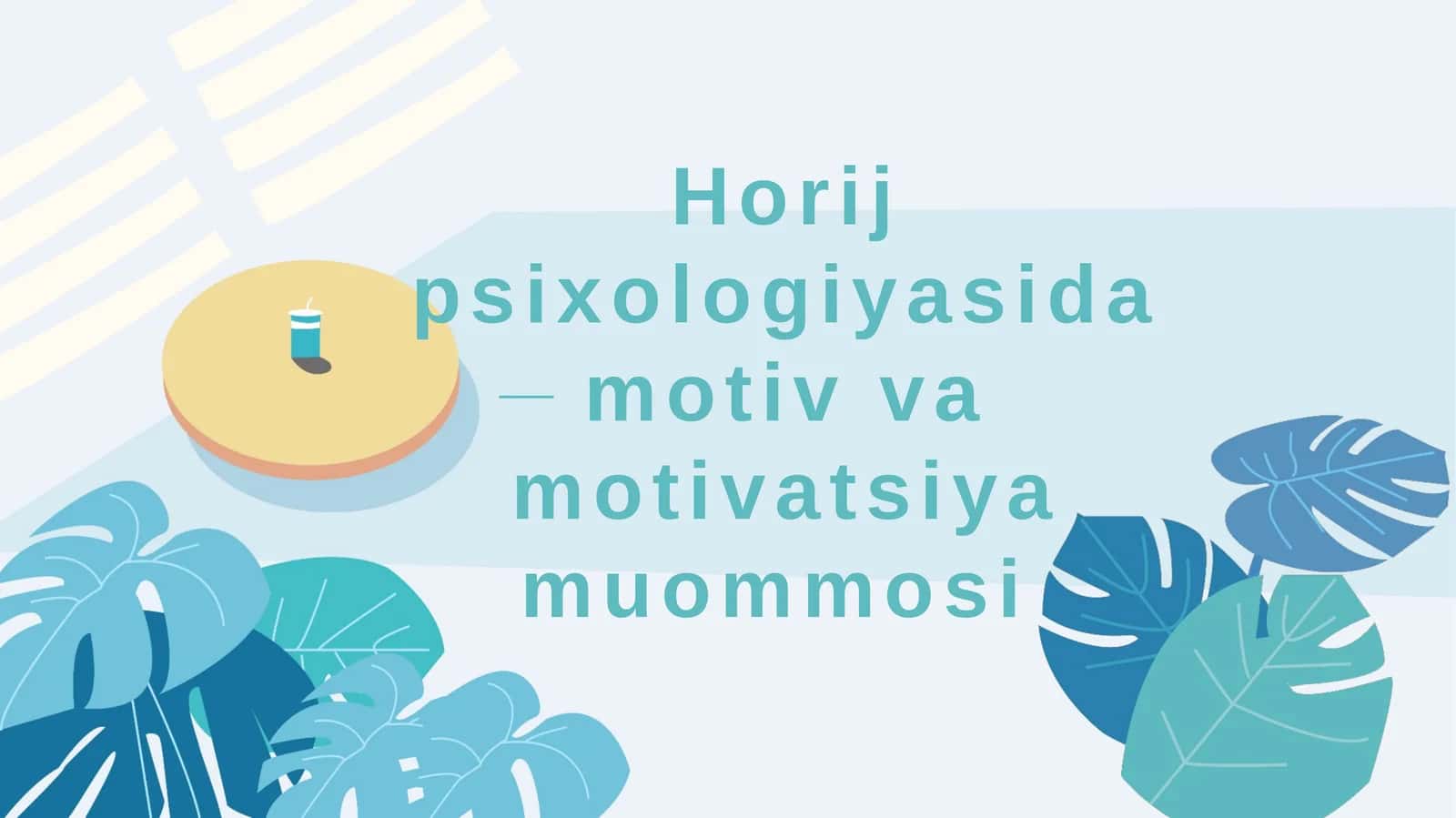 Horijiy psixologiyada motiv va motivatsiya muammosi 1