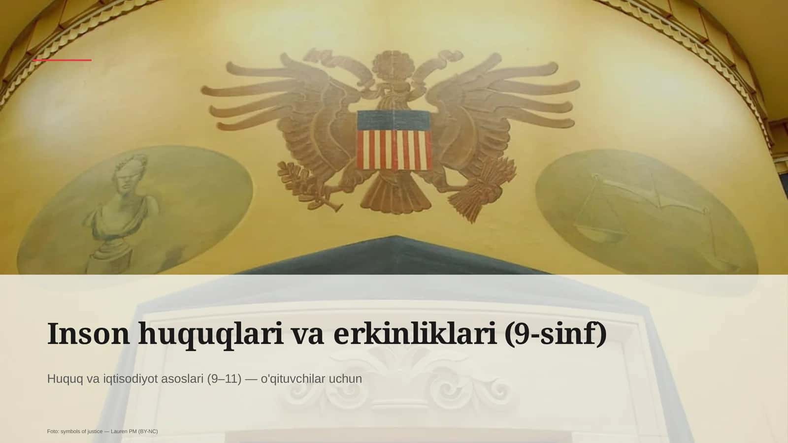 Inson huquqlari va erkinliklari (9-sinf) 1