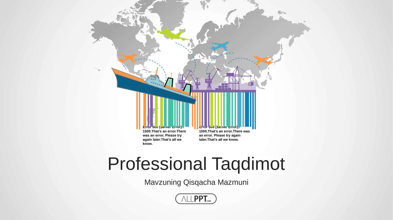 Global Logistika Tarmoqlari va Ta'minot Zanjiri Taqdimoti (48 Slayd) 1