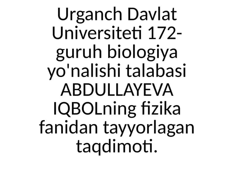 Vektortushunchasi va uning fizika kattaliklarda ishlatilishi 1