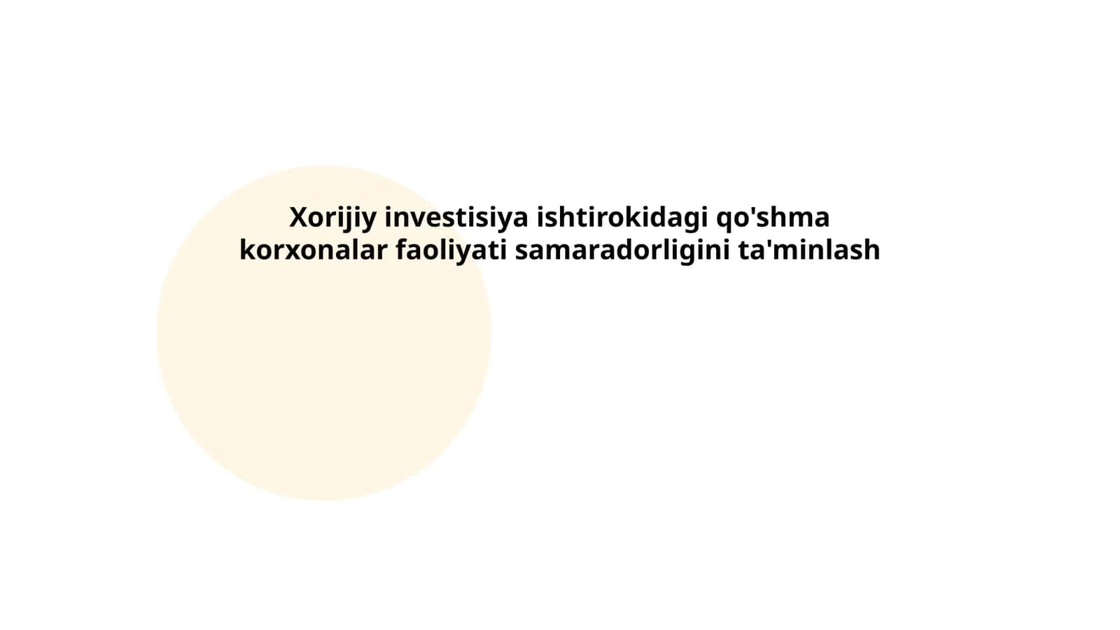Xorijiy investitsiya ishtirokidagi qo'shma korxonalarning faoliyatini samaradorligini ta'minlash 1