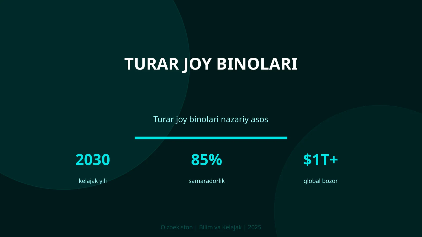 Turar joy binolari 1