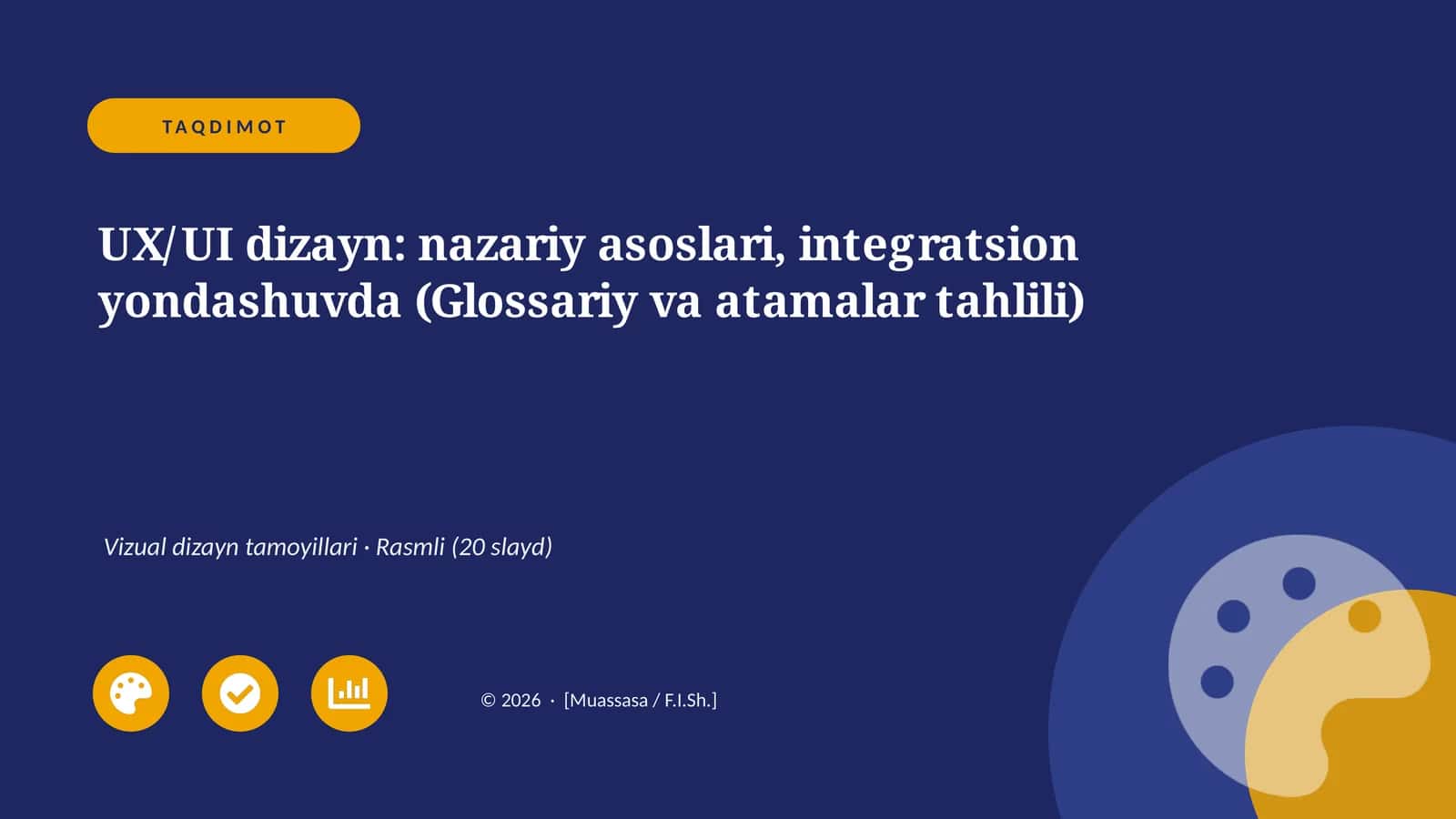 UX/UI dizayn: nazariy asoslari, integratsion yondashuvda (Glossariy va atamalar tahlili) 1