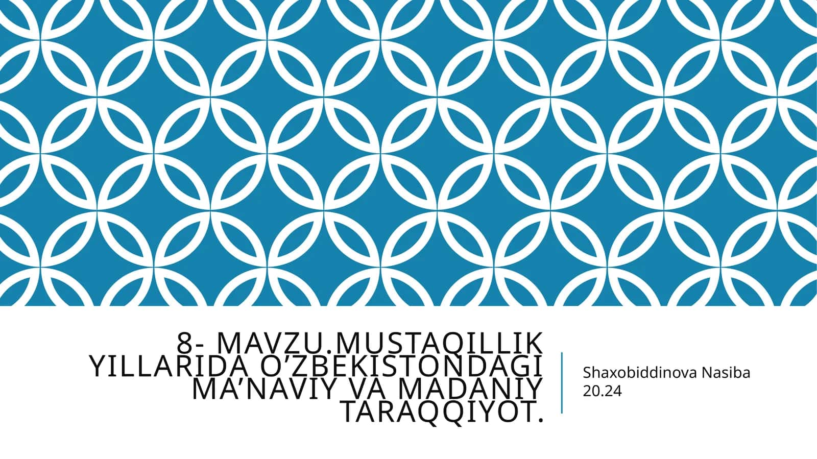 Mustaqillik yillari 1