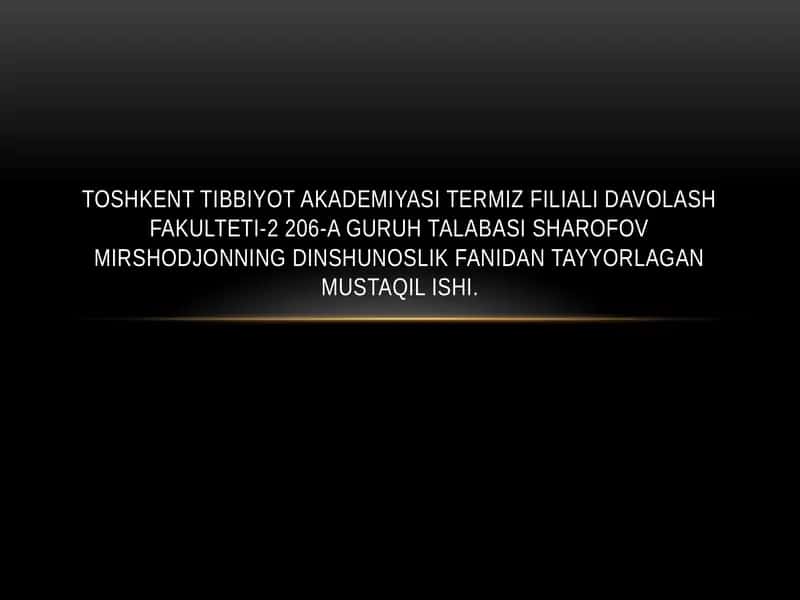 Dalay-Lama XIVning Dinshunoslik Fanidan Tayyorlagan Mustaqilishi 1