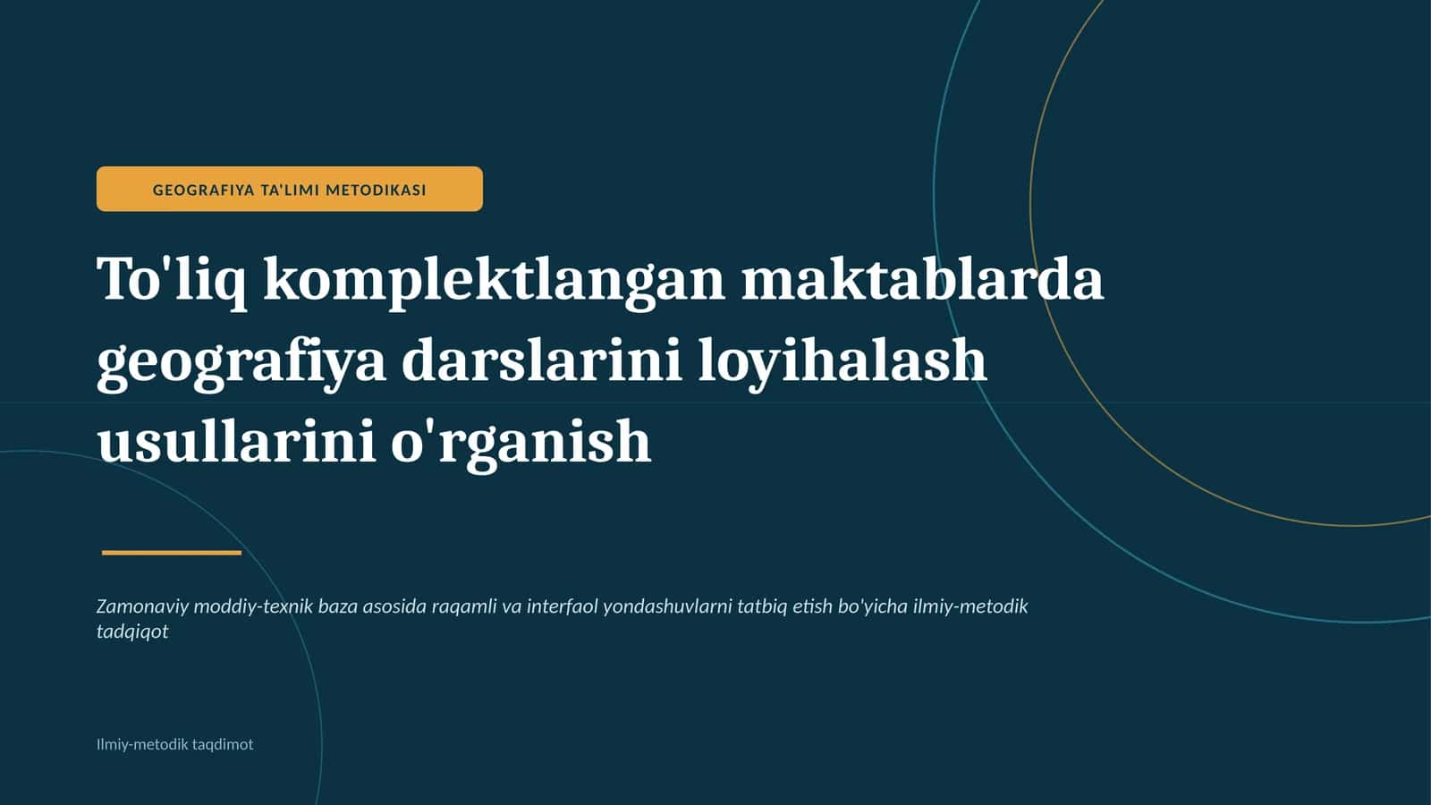 Oz komplektlangan maktablarda geografiya darslarini loyihalash usullari     To‘liq komplektlangan maktablarda geografiya darslarini loyihalash usullari To‘liq komplektlangan maktablarda geografiya darslarini loyihalash To‘liq komplektlangan maktablarda geografiya darslarini tashkil etish To‘liq komplektlangan maktablarda geografiya fanini o‘qitish metodikasi Geografiya darslarini loyihalash usullari 1