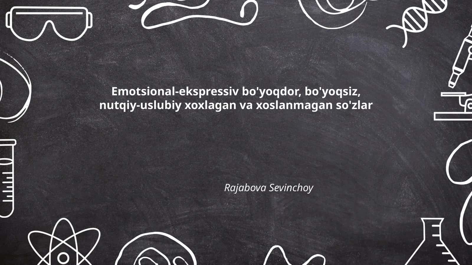 Emotsional-ekspressiv so'zlari 1