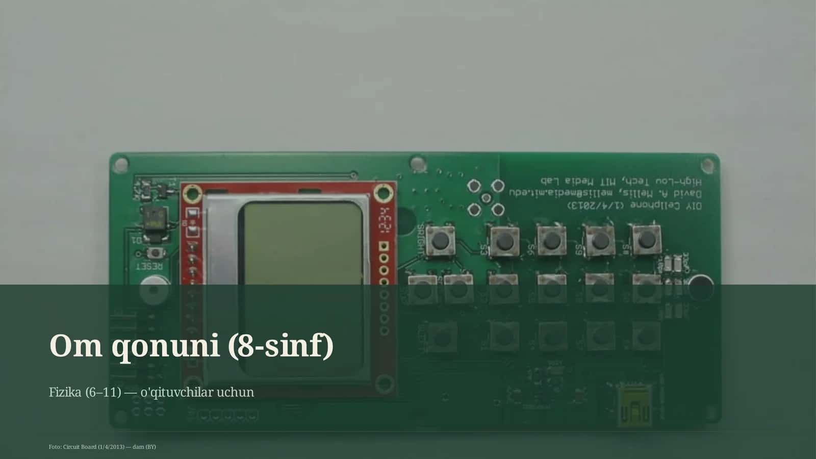 Om qonuni (8-sinf) 2