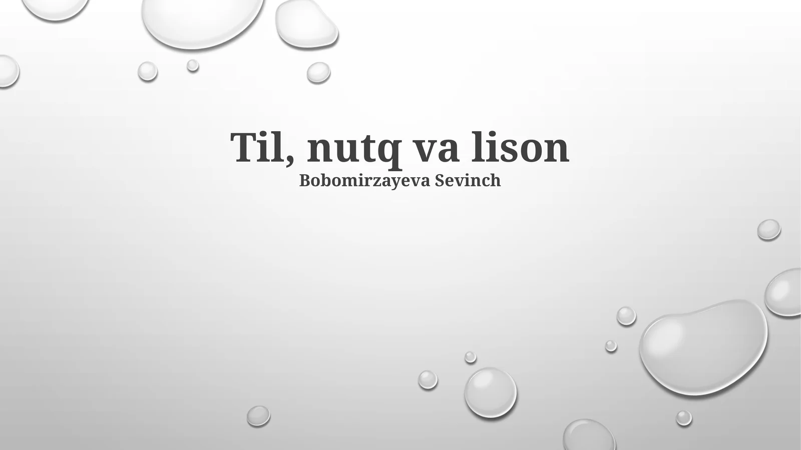Til, nutq va lison 1