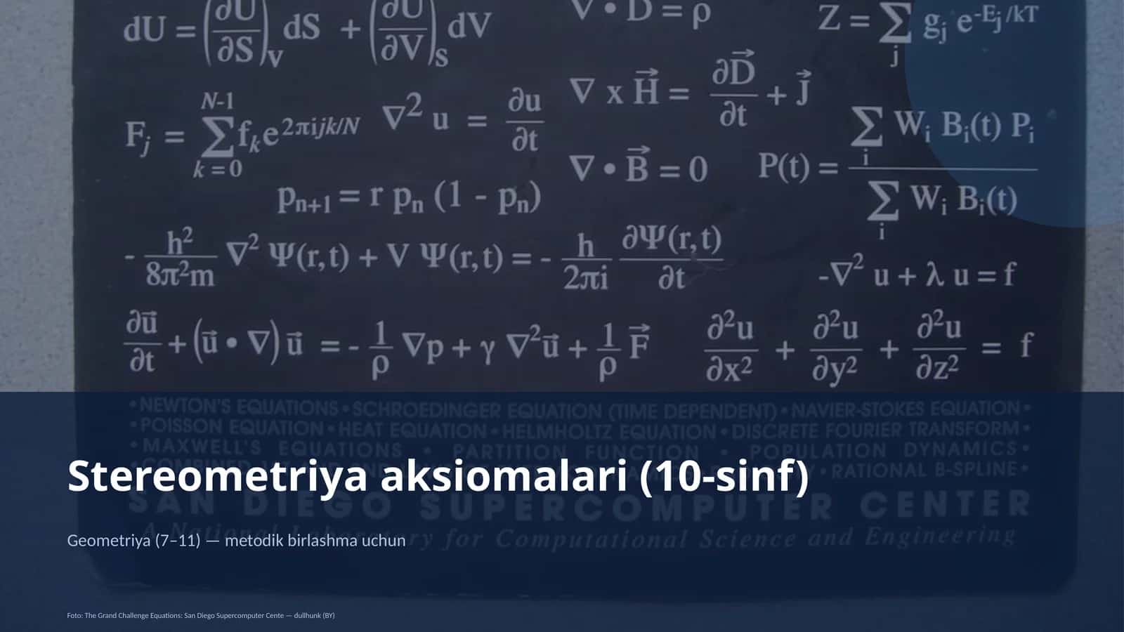Stereometriya aksiomalari (10-sinf) 1