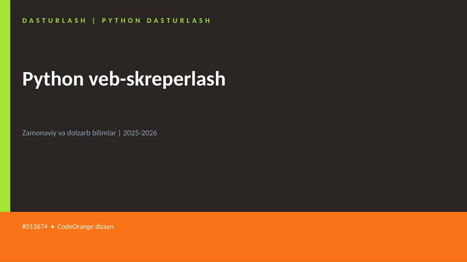 Python veb-skreperlash 1