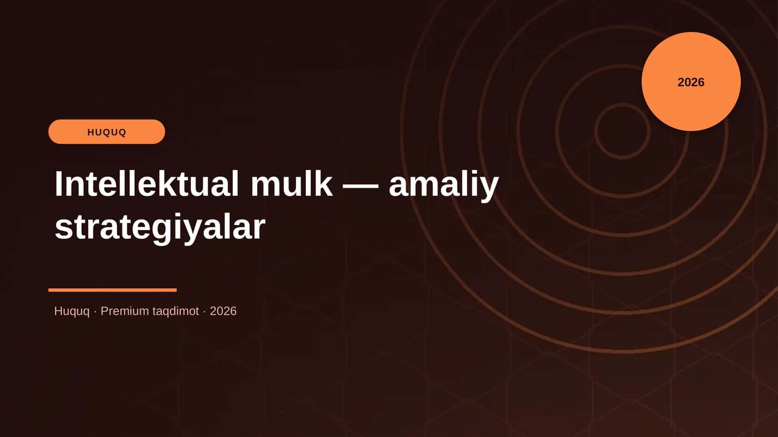 Intellektual mulk — amaliy strategiyalar 1