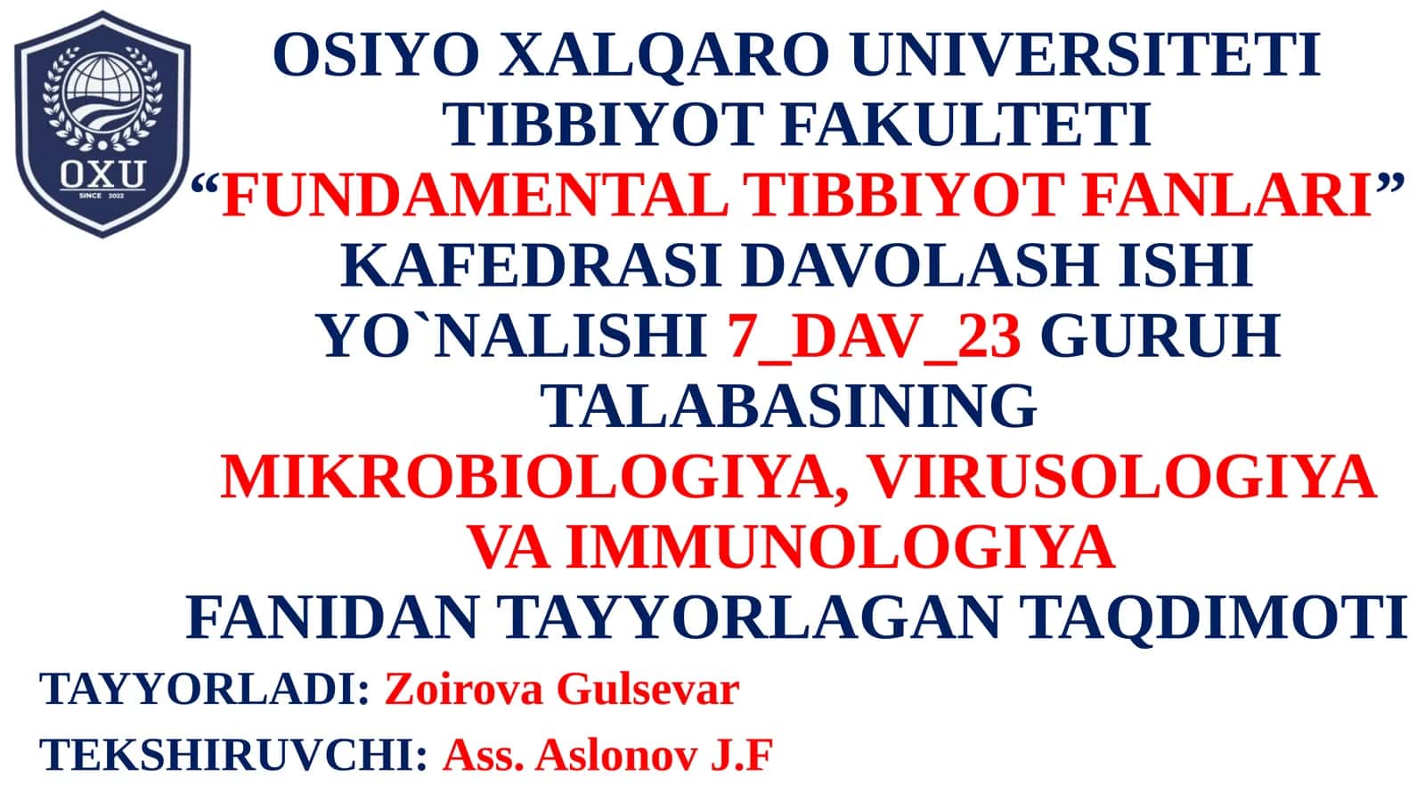 TOSHMALI TERLAMA(tif) KASALLIGINI QO’ZG’ATUVCHISI MORFOLOGIYASI, STRUKTURASI, TARQALGANLIGI, PATOGENLIGI, LABORATORIYA DIAGNOSTIKASI HAQIDA TO'LIQ MALUMOT 1