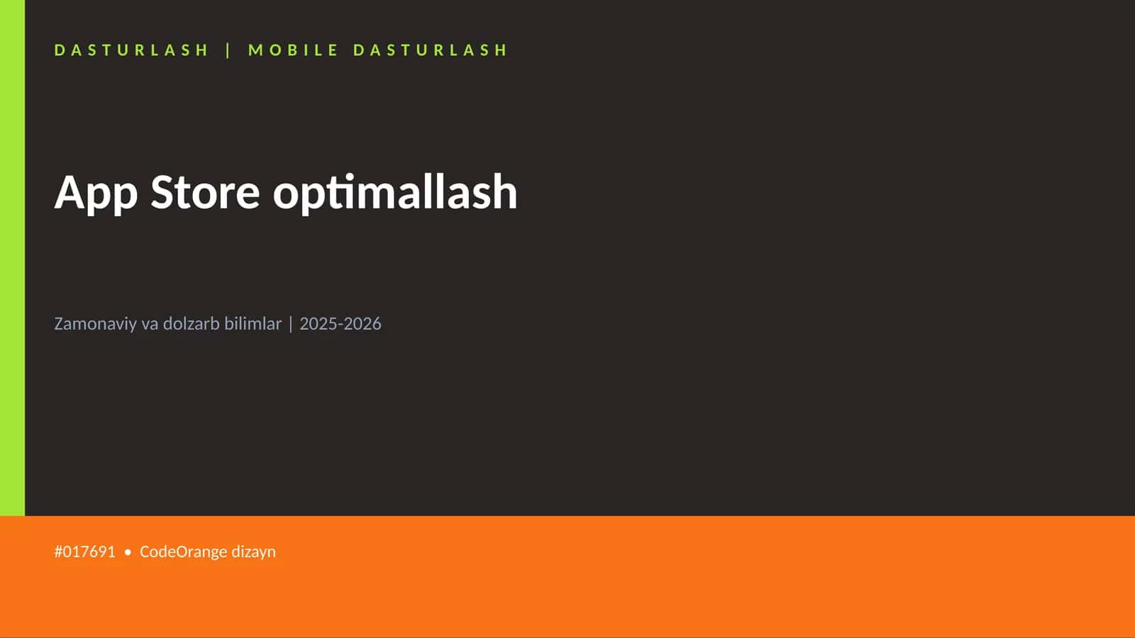 App Store optimallash 1