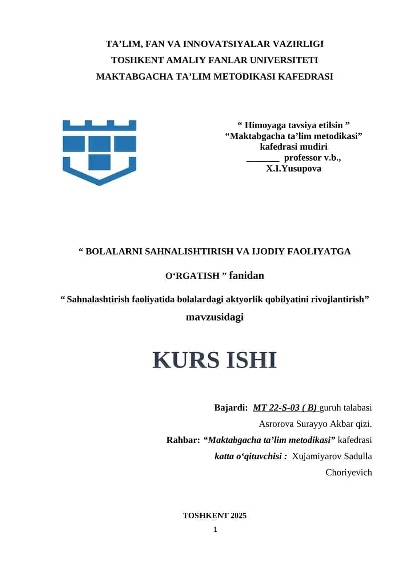 Sahnalashtirish faoliyatida bolalardagi aktyorlik qobilyatini rivojlantirish.docx 1