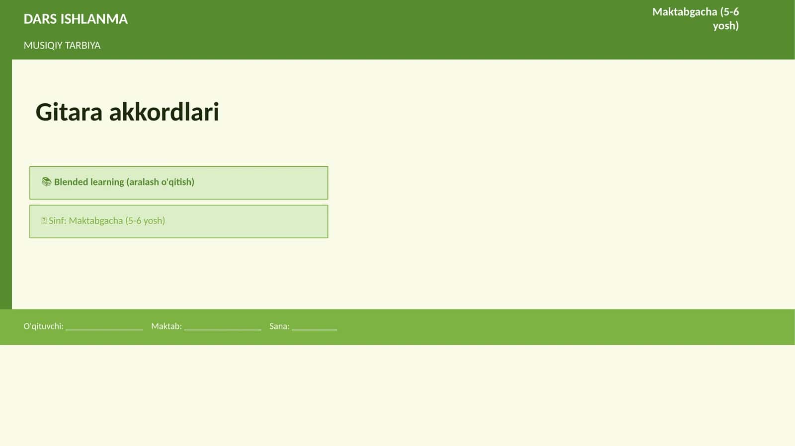 Gitara akkordlari 1