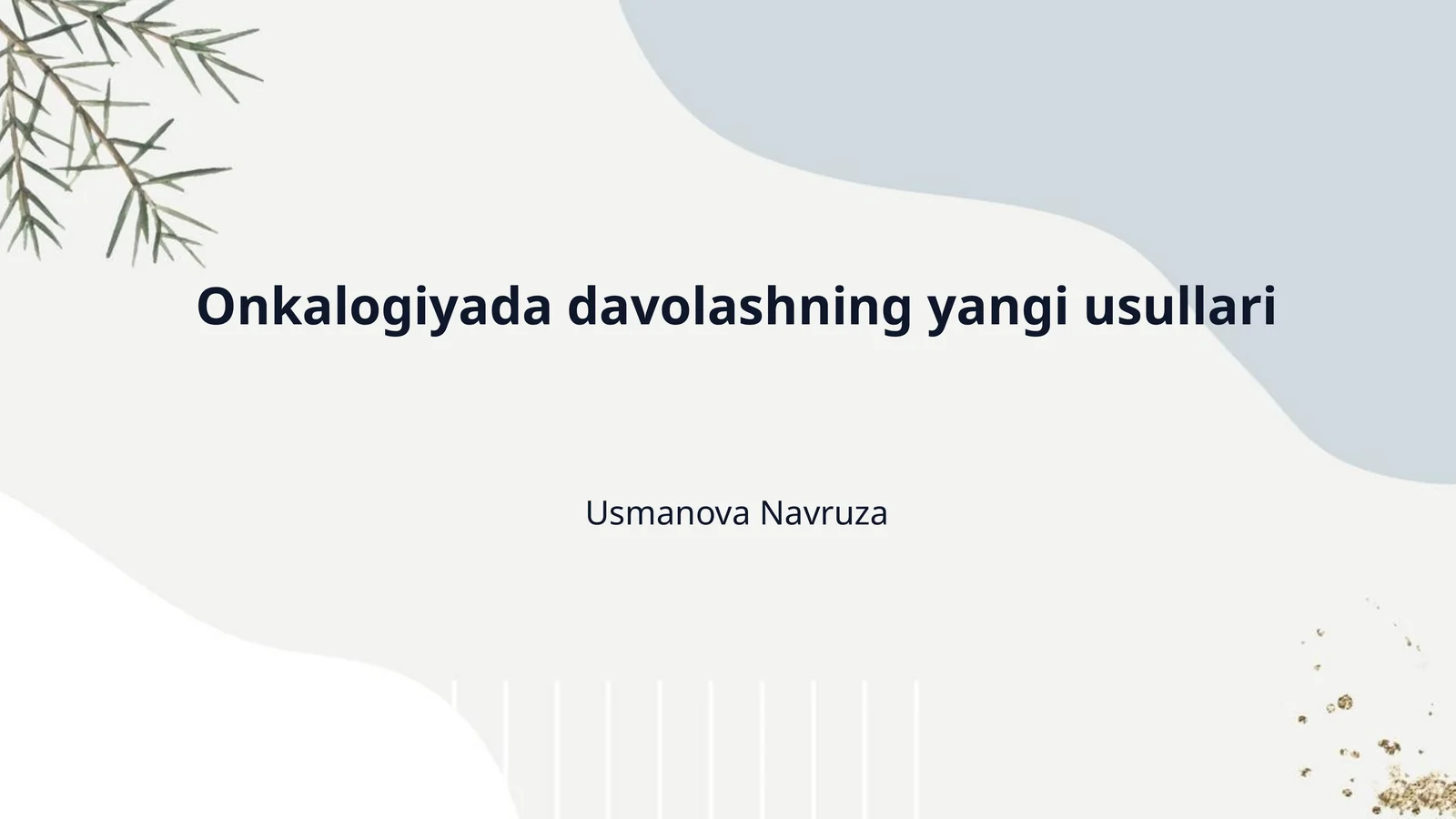 Onkalogiyada davolashning yangi usullari 1
