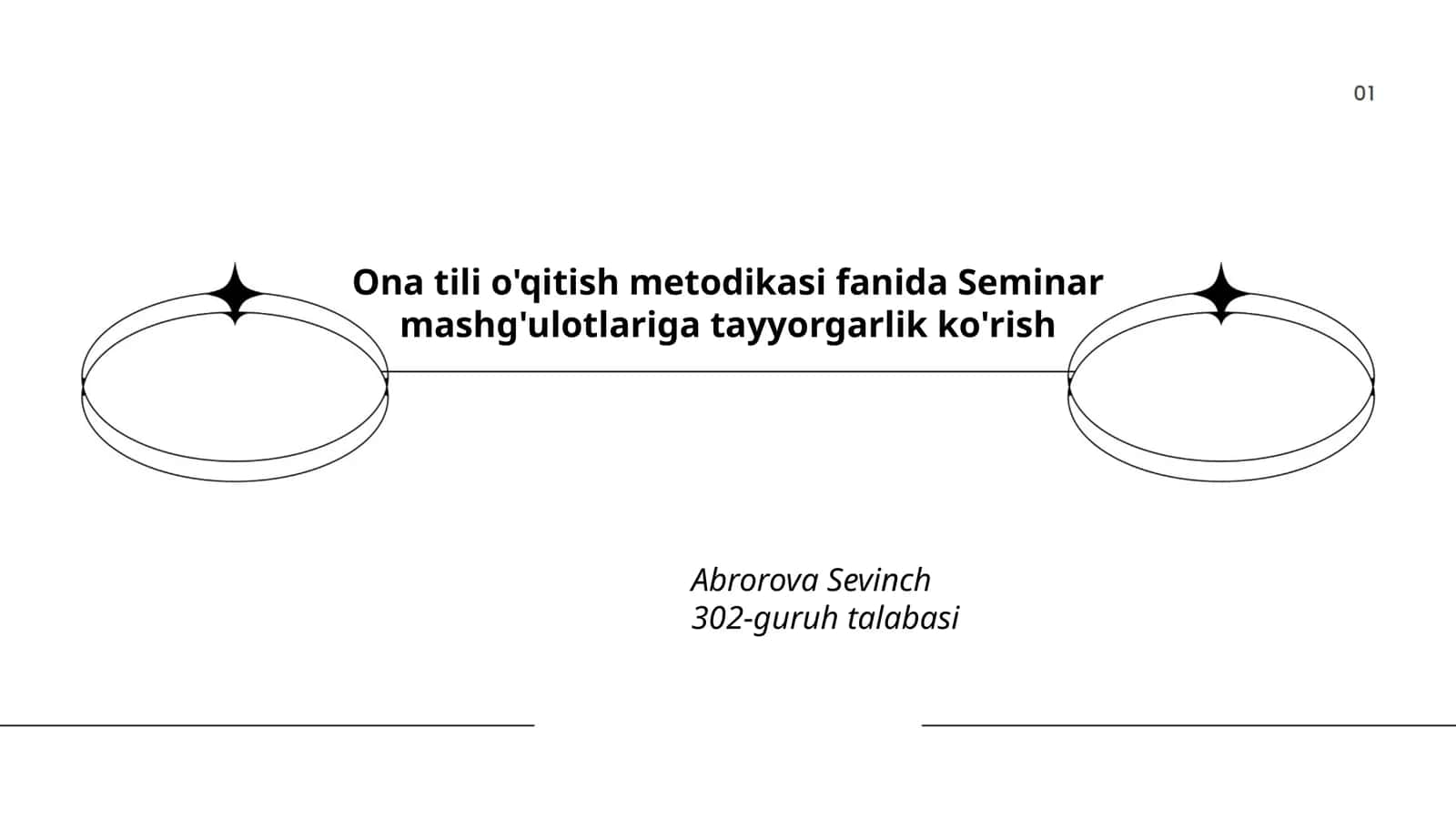 Ona tili o'qitish metodikasi fanida Seminar mashg'ulotlariga tayyorgarlik ko'rish 1