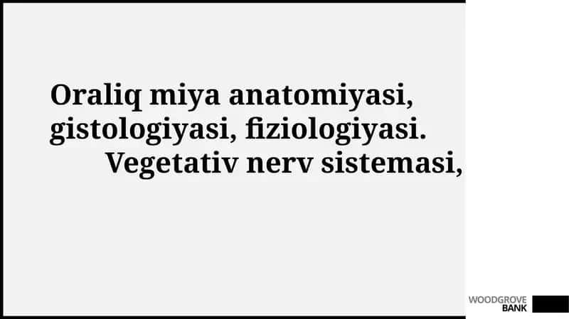 Oraliq miya anatomiyasi, gistologiyasi, fiziologiyasi 1