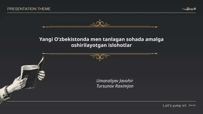 Yangi O‘zbekistonda men tanlagan sohada amalga oshirilayotgan islohotlar 1