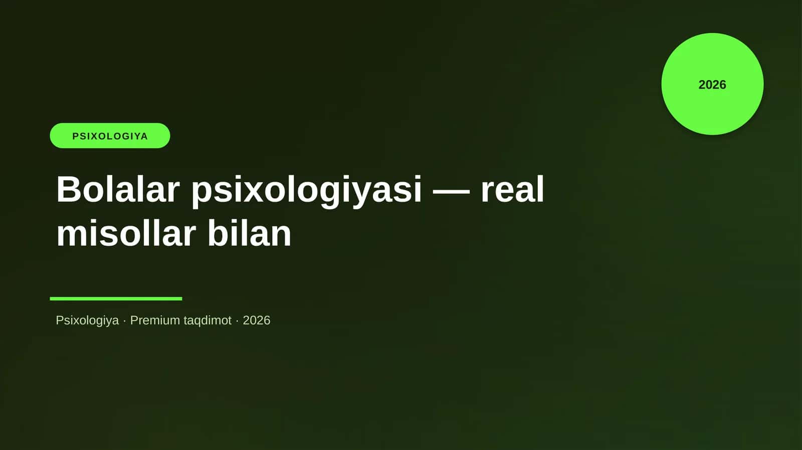 Bolalar psixologiyasi — real misollar bilan 1
