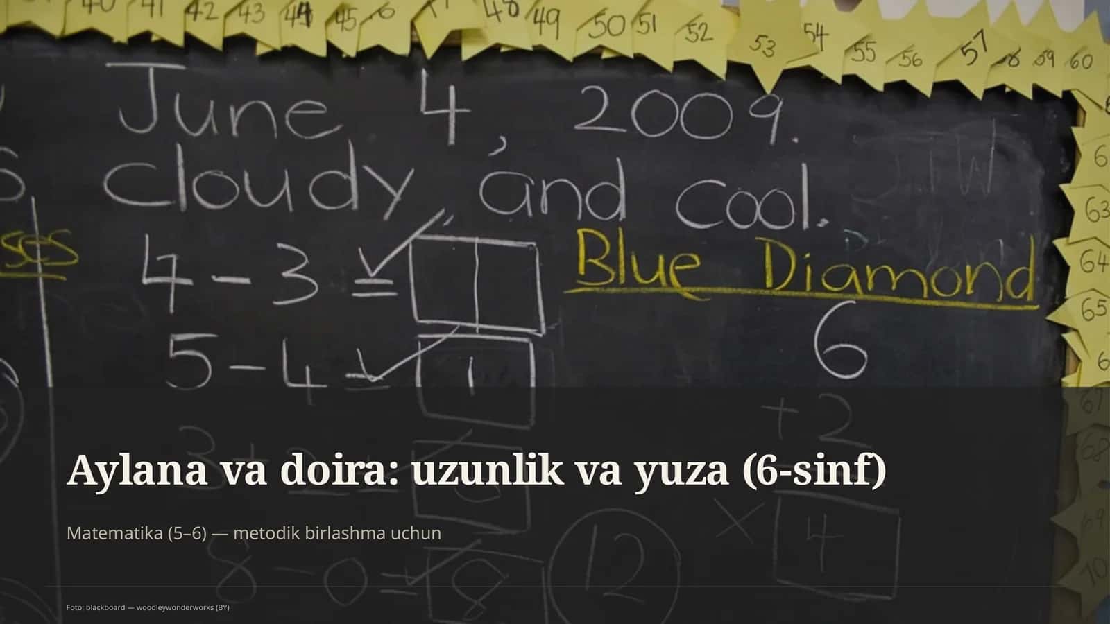 Aylana va doira: uzunlik va yuza (6-sinf) 1