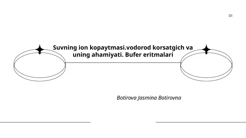Suvning ion kopaytmasi 1