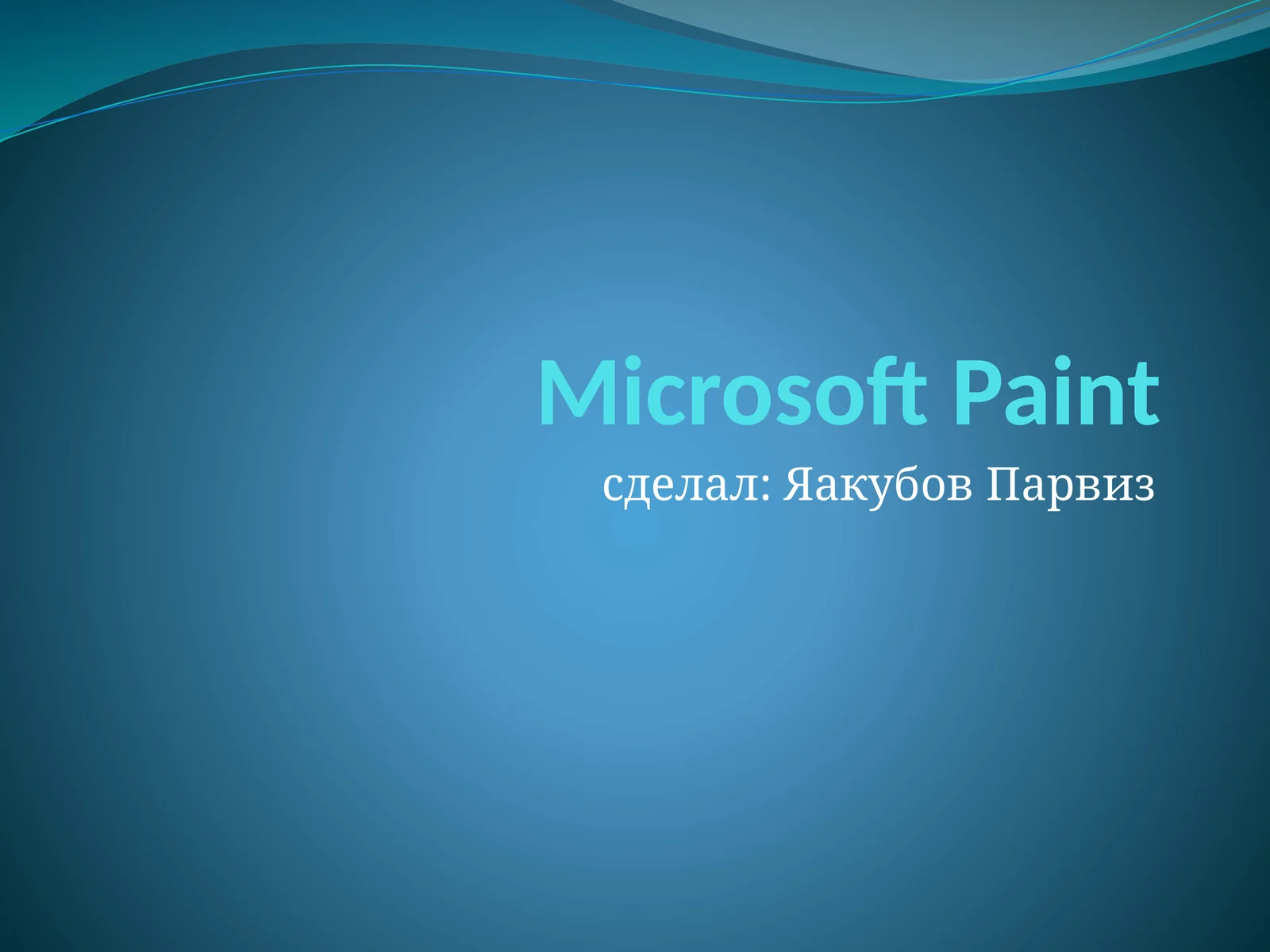 Microsoft Paint 1