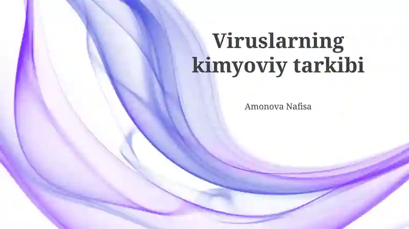 Viruslarning kimyoviy tarkibi