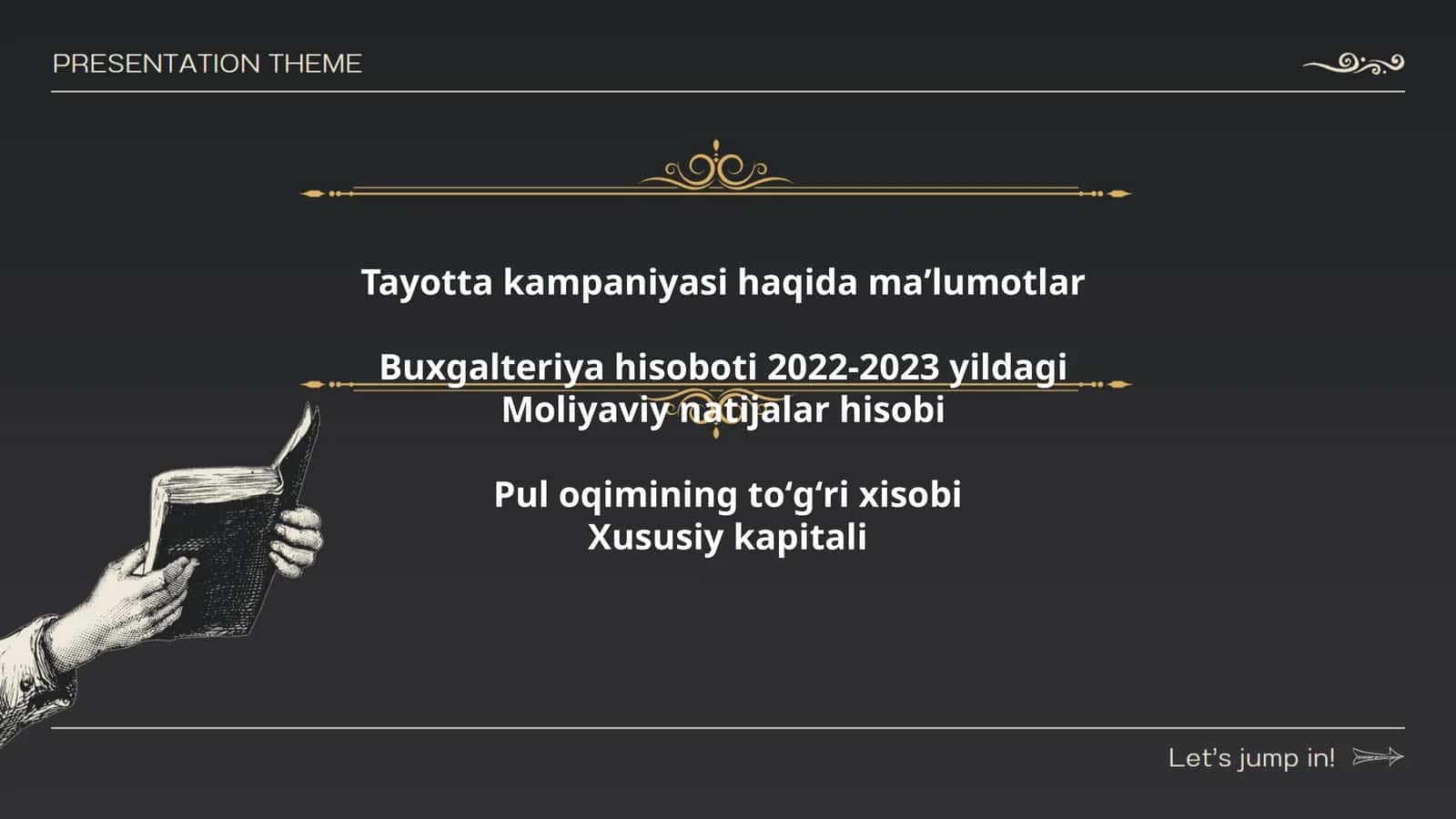Tayotta kampaniyasi haqida maʼlumotlar 1