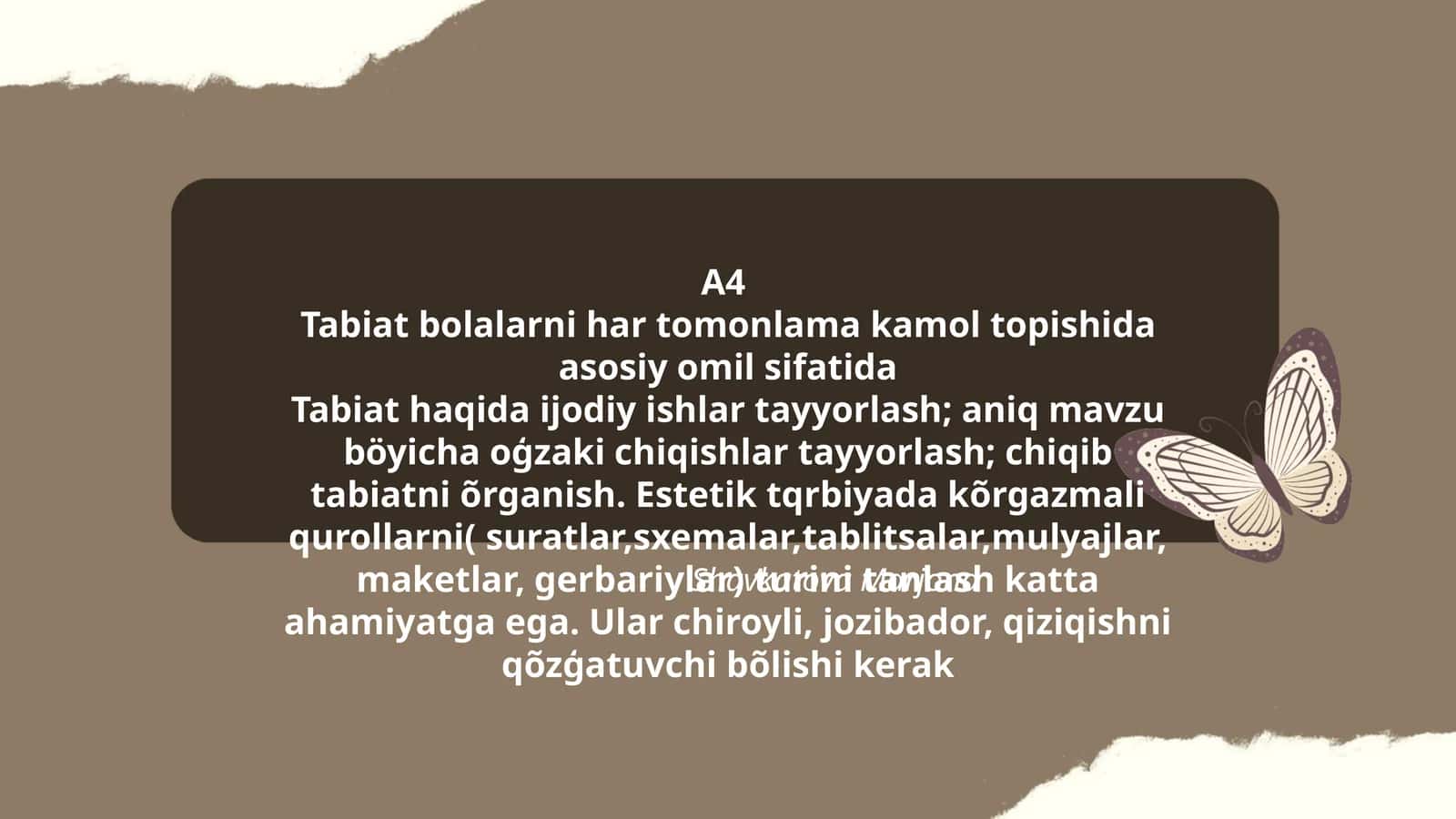 A4Tabiat bolalarni har tomonlama kamol topishida asosiy omil sifatida 1