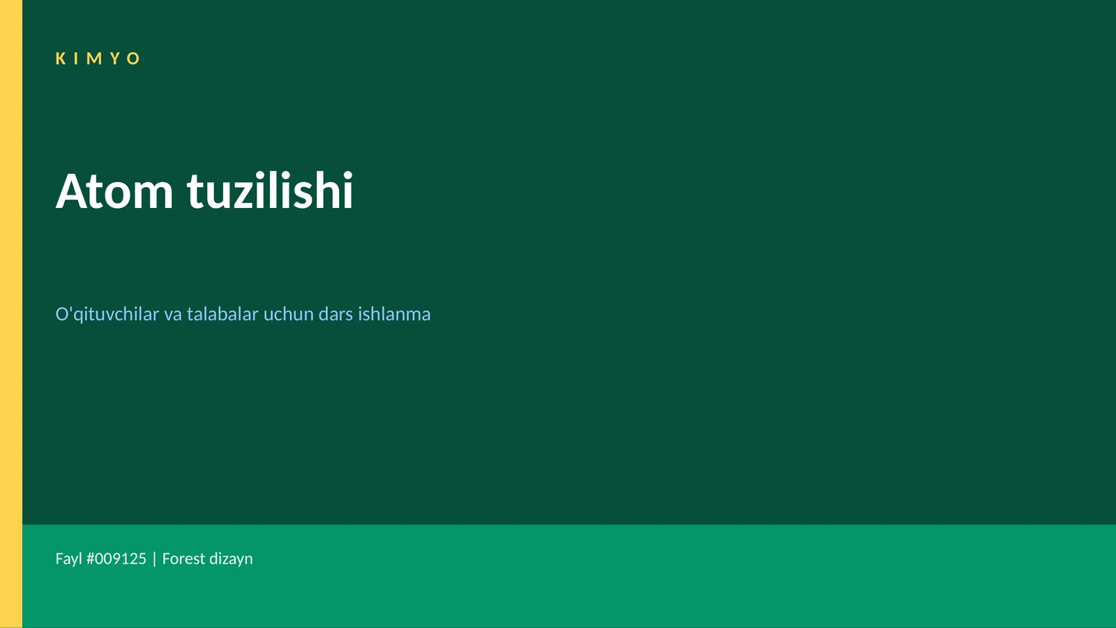 Atom tuzilishi 1