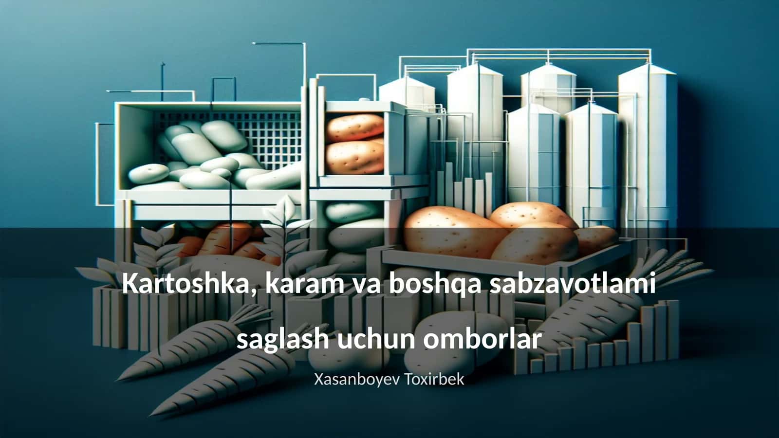 Kartoshka, karam va boshqa sabzavotlami saglash uchun omborlar 1